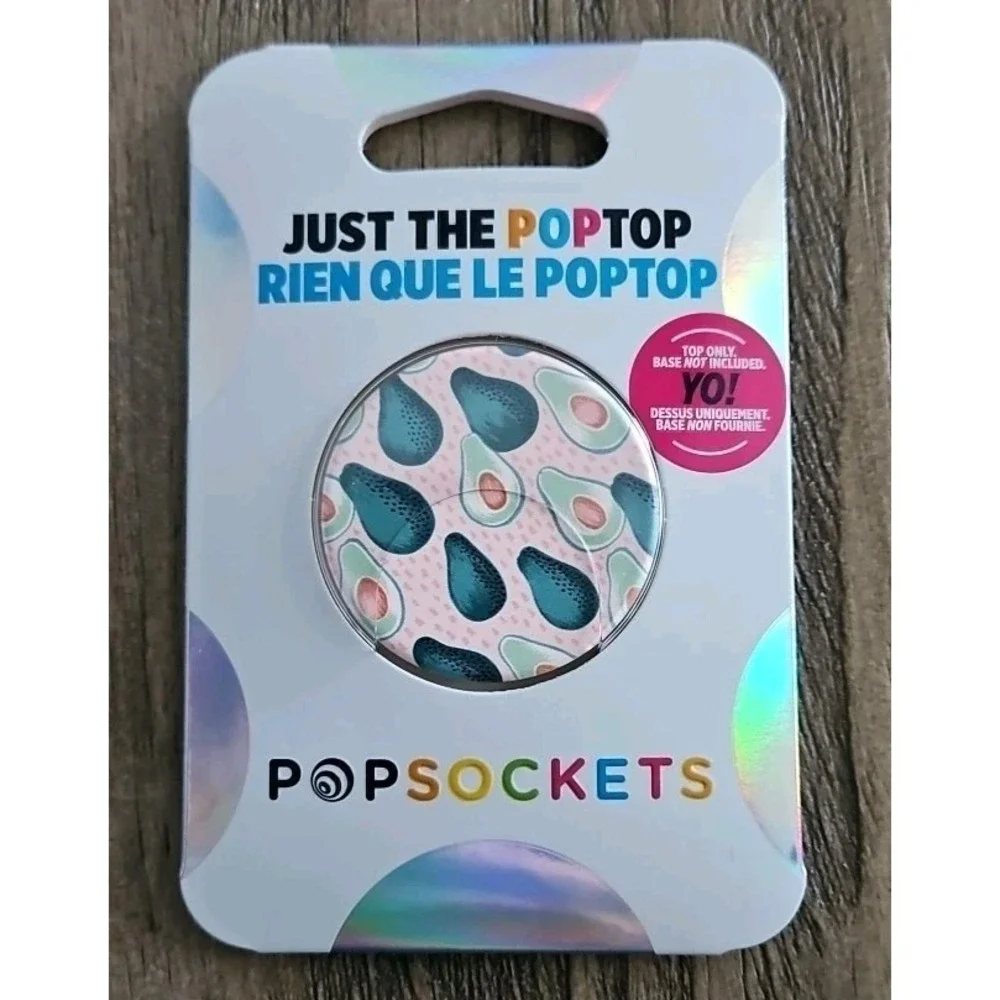 THREE PopSockets Mount, Orchid Mandala Popgrip & Avocado Poptop